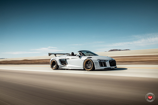 Фото дисков Vossen EVO-5R (3-Piece) Черный сатин на Audi R8 (4S)