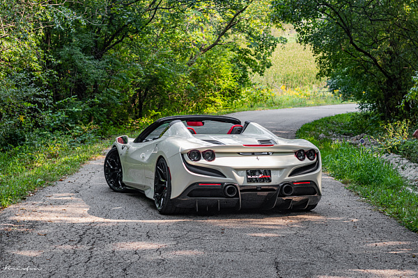 Фото дисков Brixton Forged PF10 Черный глянец на Ferrari F8
