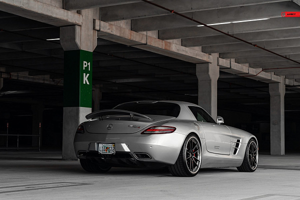 Фото дисков Anrky AN34 Черный сатин на Mercedes-Benz SLS AMG