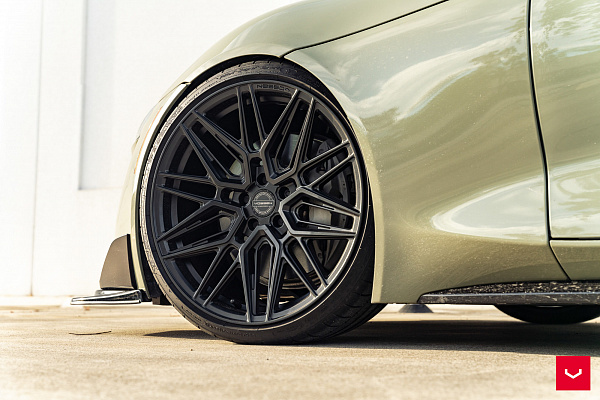 Фото дисков Vossen HF-7 Черный сатин на Toyota Supra A90