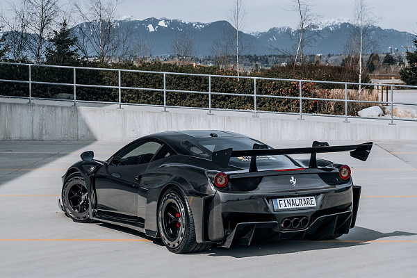 Фото дисков Brixton Forged PF7 Aerotech Черный сатин на Ferrari 458