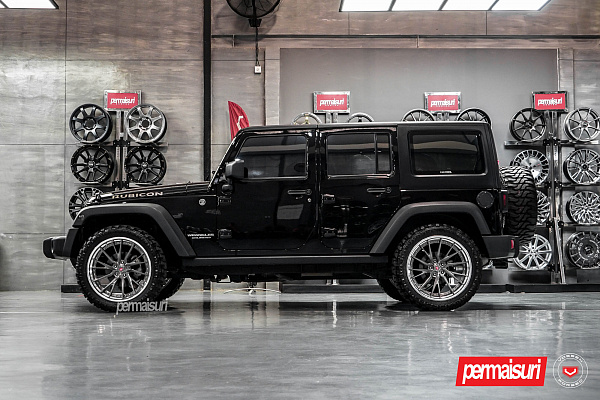 Фото дисков Vossen M-X4T (3-Piece) Глянцевый темный лак на Jeep Wrangler III (JK)