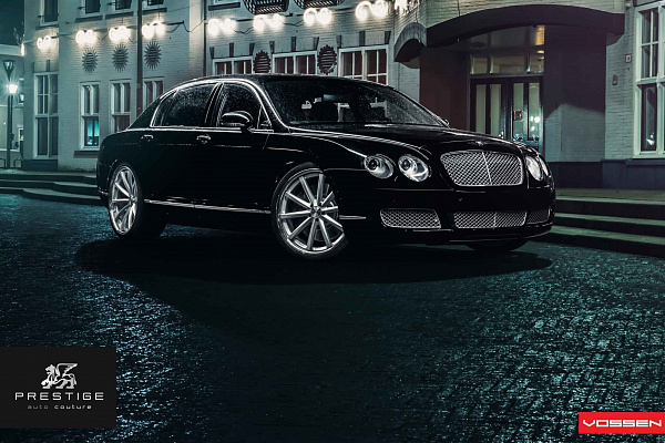 Фото дисков Vossen CV1 Серебро на Bentley Flying Spur II