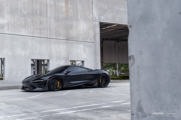 Фото дисков NOVITEC MC3 Черный сатин на McLaren 720S