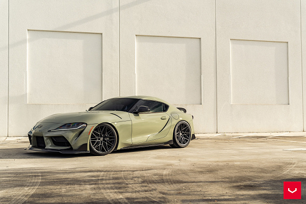 Фото дисков Vossen HF-7 Черный сатин на Toyota Supra A90