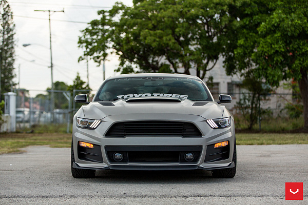 Фото дисков Vossen CV3 Серебро на Ford Mustang VI