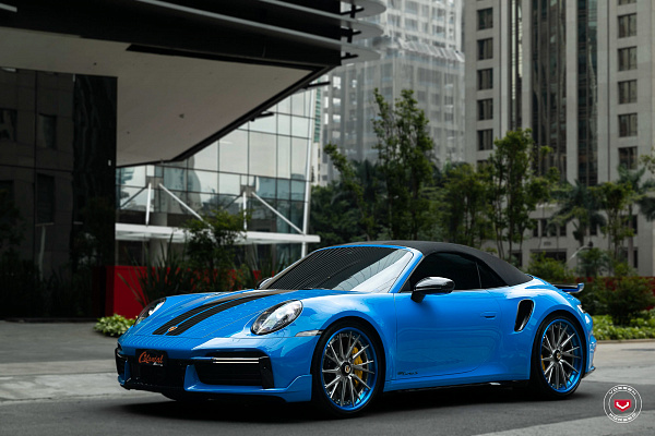 Фото дисков Vossen M-X4T (3-Piece) Глянцевый тонированный лак на Porsche 911 VIII