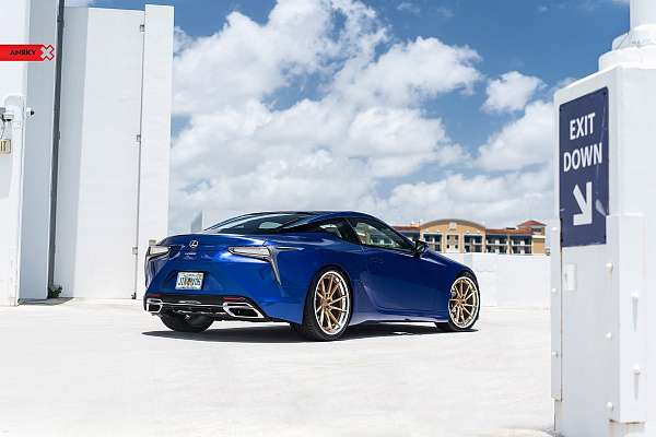 Фото дисков Anrky AN23 Сатиновое золото на Lexus LC 500