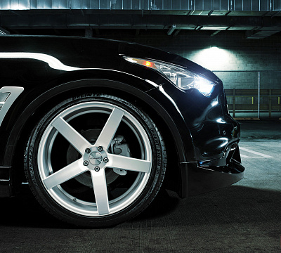 Фото дисков Vossen CV3 на Infiniti FX II