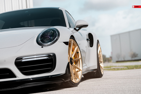 Фото дисков Anrky AN18 Глянцевая шампань на Porsche 911 VII