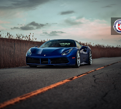 Фото дисков HRE P101 на Ferrari 488