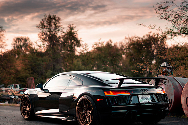 Фото дисков Brixton Forged PF9 Сатиновая медь на Audi R8 (4S)