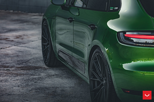 Фото дисков Vossen HF-4T Черный сатин на Porsche Macan I