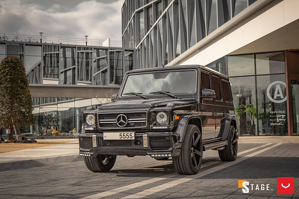 Фото дисков Vossen CV3 Черный сатин на Mercedes-Benz G-Class II