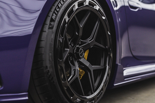 Фото дисков Brixton Forged PF7 Aerotech Черный сатин на Porsche 911 VIII
