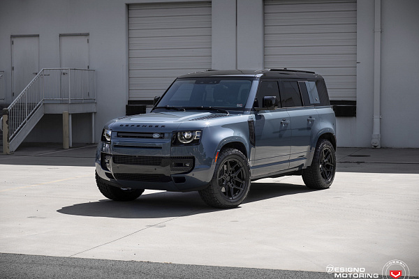 Фото дисков Vossen EVO-4 Черный глянец на Land Rover Defender II