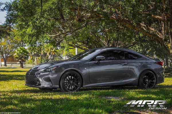 Фото дисков MRR GF6 Черный глянец на Lexus RC