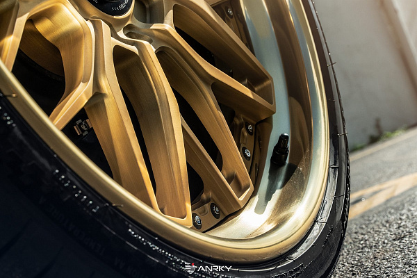 Фото дисков Anrky RS1 Сатиновое золото на Porsche 911 VII