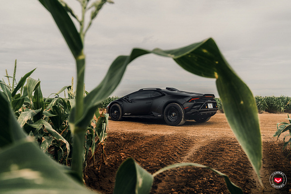 Фото дисков Vossen LC3-13T Черный глянец на Lamborghini Huracan