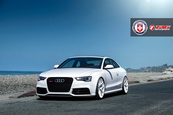 Фото дисков HRE P101 Белый глянец на Audi A/S/RS 5 (8T)