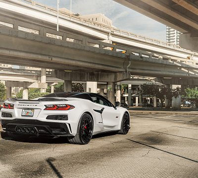 Фото дисков Vossen LC3-01T на Chevrolet Corvette C8