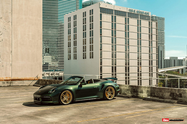 Фото дисков HRE S107SC Сатиновое золото на Porsche 911 VIII