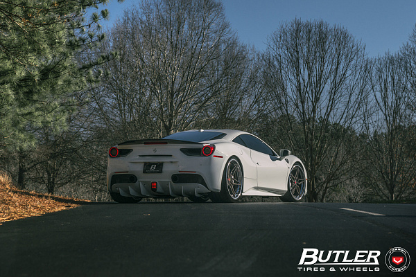 Фото дисков Vossen M-X1 (3-Piece) Сатиновый темный лак на Ferrari 488