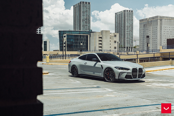Фото дисков Vossen HF-7 Черный сатин на BMW 4/M4 (G22/G82)