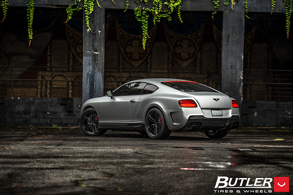 Фото дисков Vossen HF-1 Черный сатин на Bentley Continental GT II
