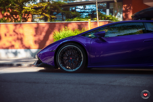 Фото дисков Vossen S17-01 (3-Piece) Черный сатин на Lamborghini Huracan