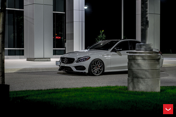 Фото дисков Vossen HF-2 Сатиновый графит на Mercedes-Benz C-Class (W205)