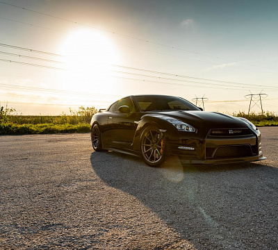 Фото дисков Vossen M-X2 на Nissan GT-R