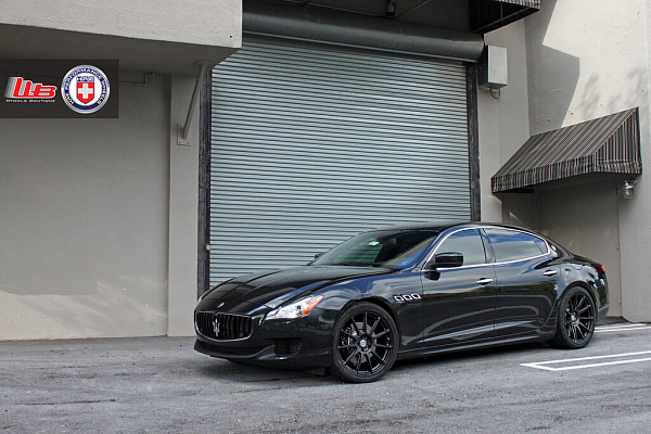 Фото дисков HRE P43SC Черный сатин на Maserati Quattroporte VI