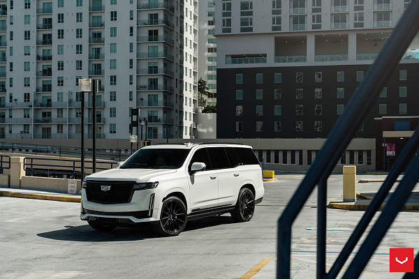 Фото дисков Vossen HF6-1 Черный сатин на Cadillac Escalade V