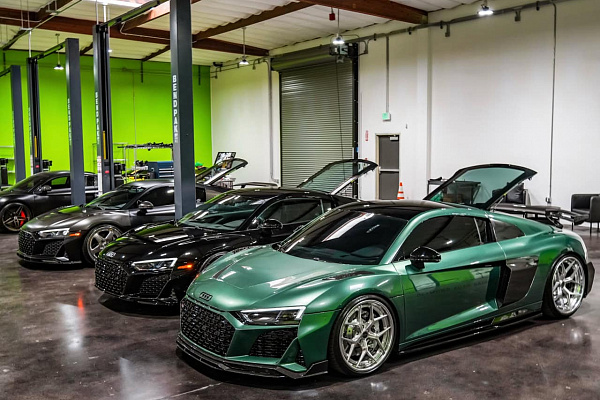 Фото дисков Brixton Forged PF7 Глянцевый лак на Audi R8 (4S)