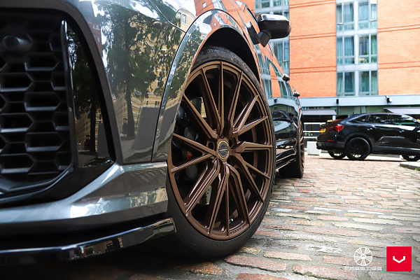 Фото дисков Vossen HF-4T Сатиновая бронза на Audi Q3 (F3)