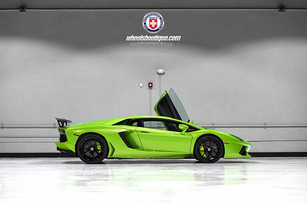 Verde Lamborghini Aventador