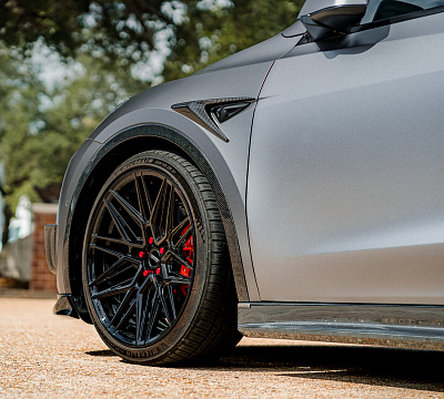 Фото дисков Vossen HF-7 на Tesla Model Y