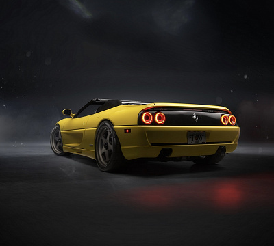 Фото дисков Rotiform ROC на Ferrari 348