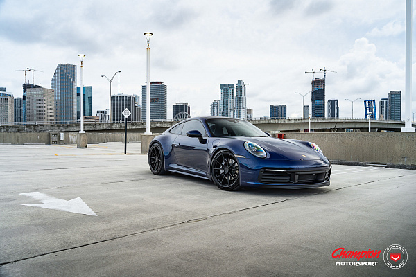 Фото дисков Vossen RS92 Черный сатин на Porsche 911 VIII