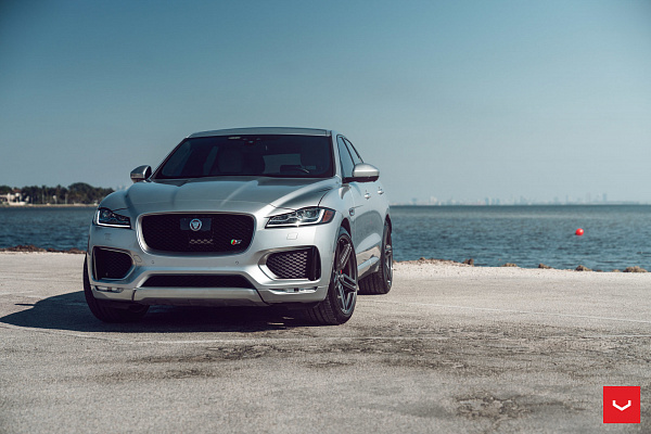 Фото дисков Vossen HF-1 Сатиновый графит на Jaguar F-Pace