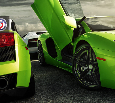 Фото дисков HRE S107 на Lamborghini Aventador