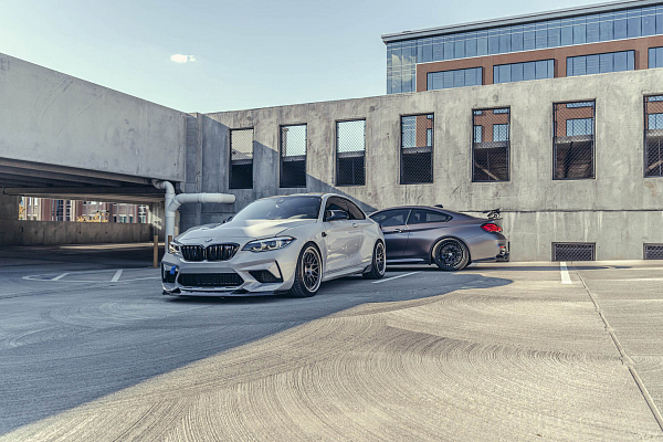 Фото дисков HRE 300 Глянцевый графит на BMW 2/M2 (F22/F87)