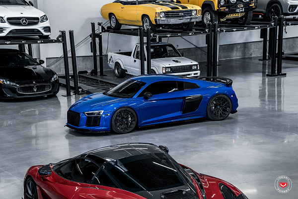 Фото дисков Vossen M-X3 (3-Piece) Черный сатин на Audi R8 (4S)