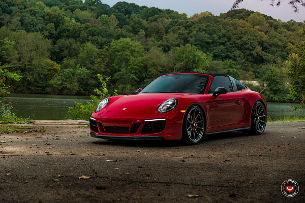 Фото дисков Vossen M-X2 Глянцевый темный лак на Porsche 911 VII