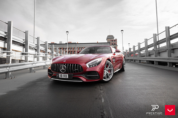 Фото дисков Vossen HF-5 Серебро на Mercedes-Benz AMG GT I