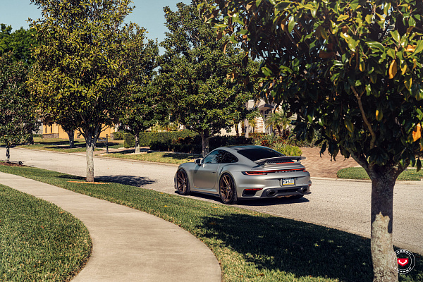 Фото дисков Vossen S17-06 Сатиновая бронза на Porsche 911 VIII