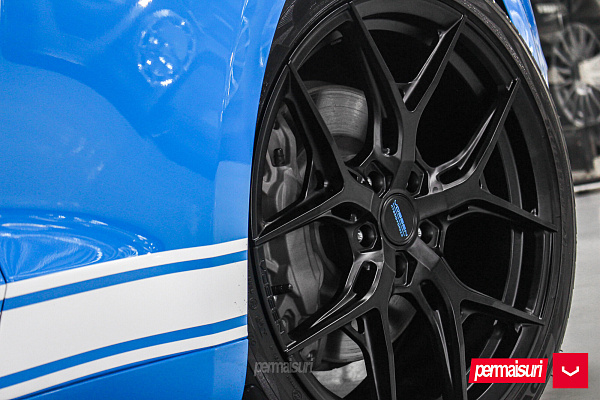 Фото дисков Vossen HF-5 Черный сатин на Ford Mustang VI