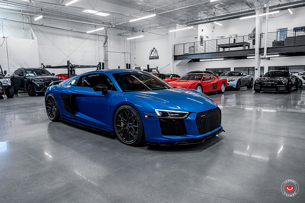 Фото дисков Vossen M-X3 (3-Piece) Черный сатин на Audi R8 (4S)