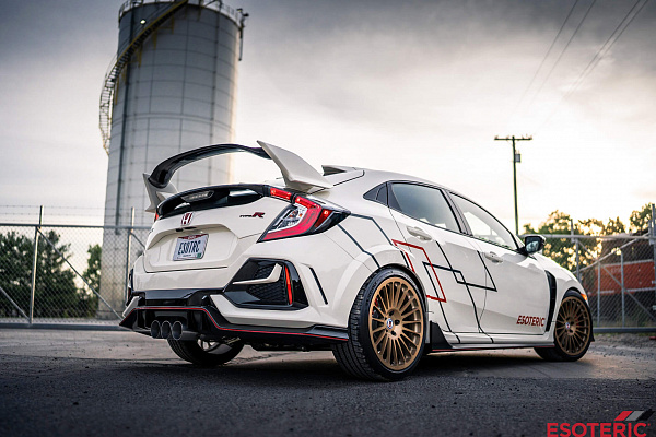 Фото дисков HRE 309M Сатиновое темное золото на Honda Civic Type R FK8